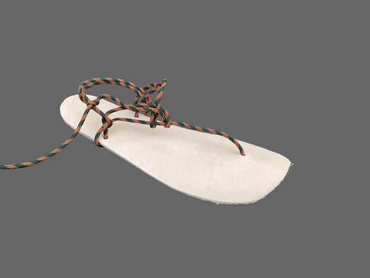 Primal Tread Barefoot Leather Sandals – Handmade Vegetable Tanned Leather with Paracord Laces