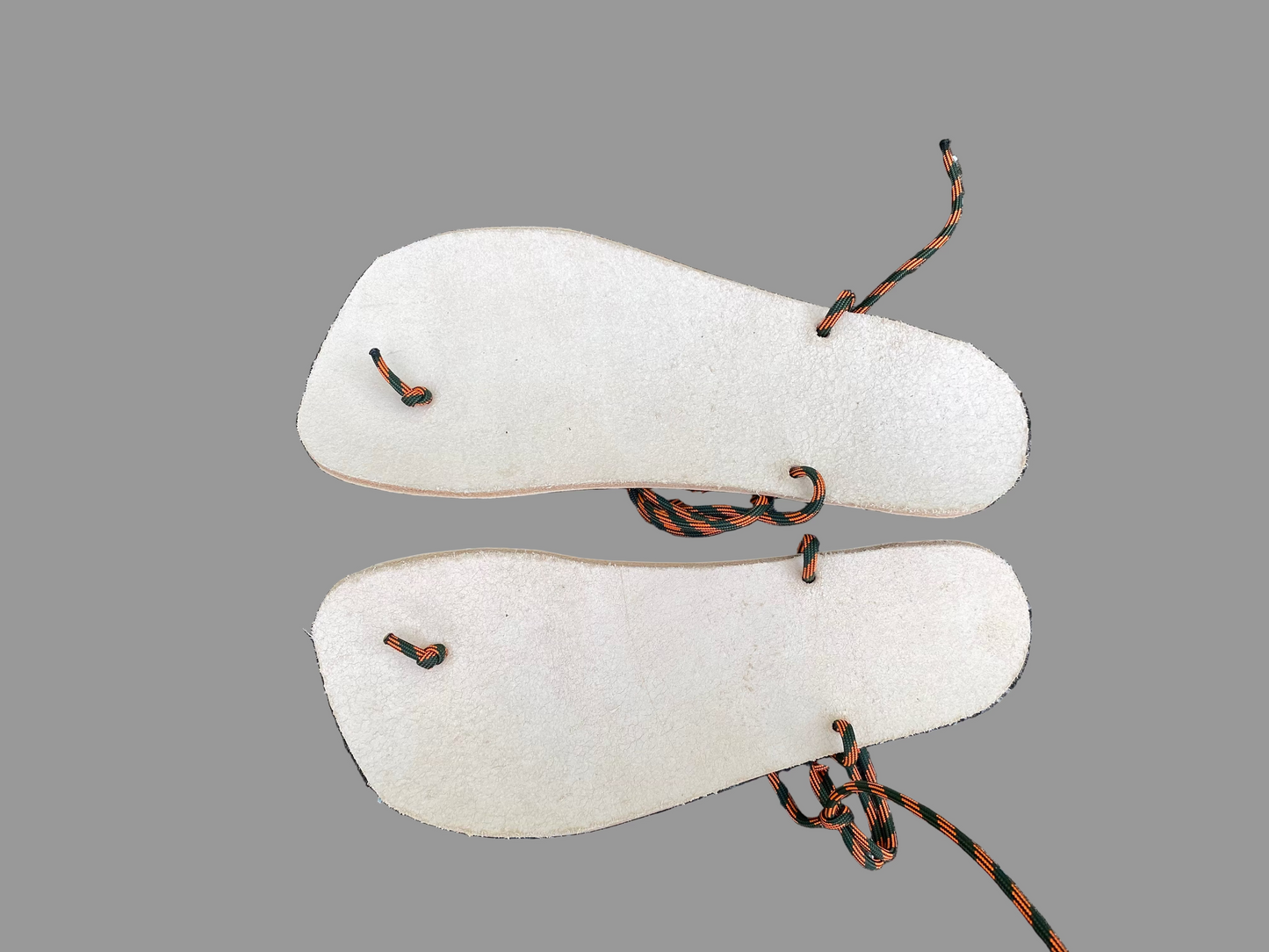 Primal Tread Barefoot Leather Sandals – Handmade Vegetable Tanned Leather with Paracord Laces