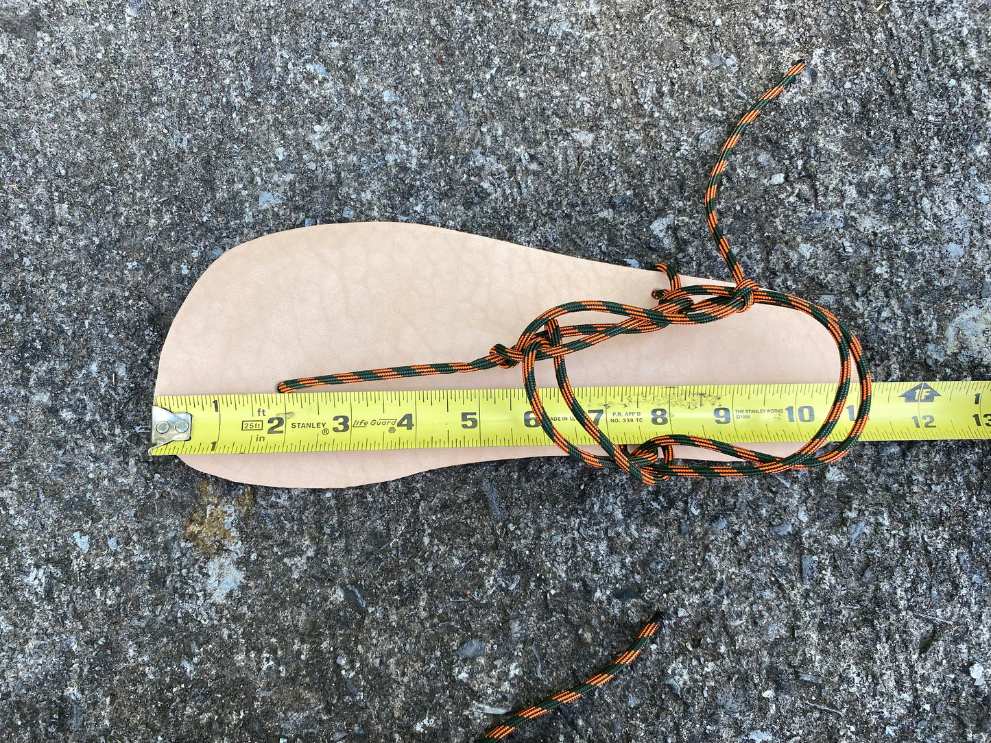 Primal Tread Barefoot Leather Sandals – Handmade Vegetable Tanned Leather with Paracord Laces