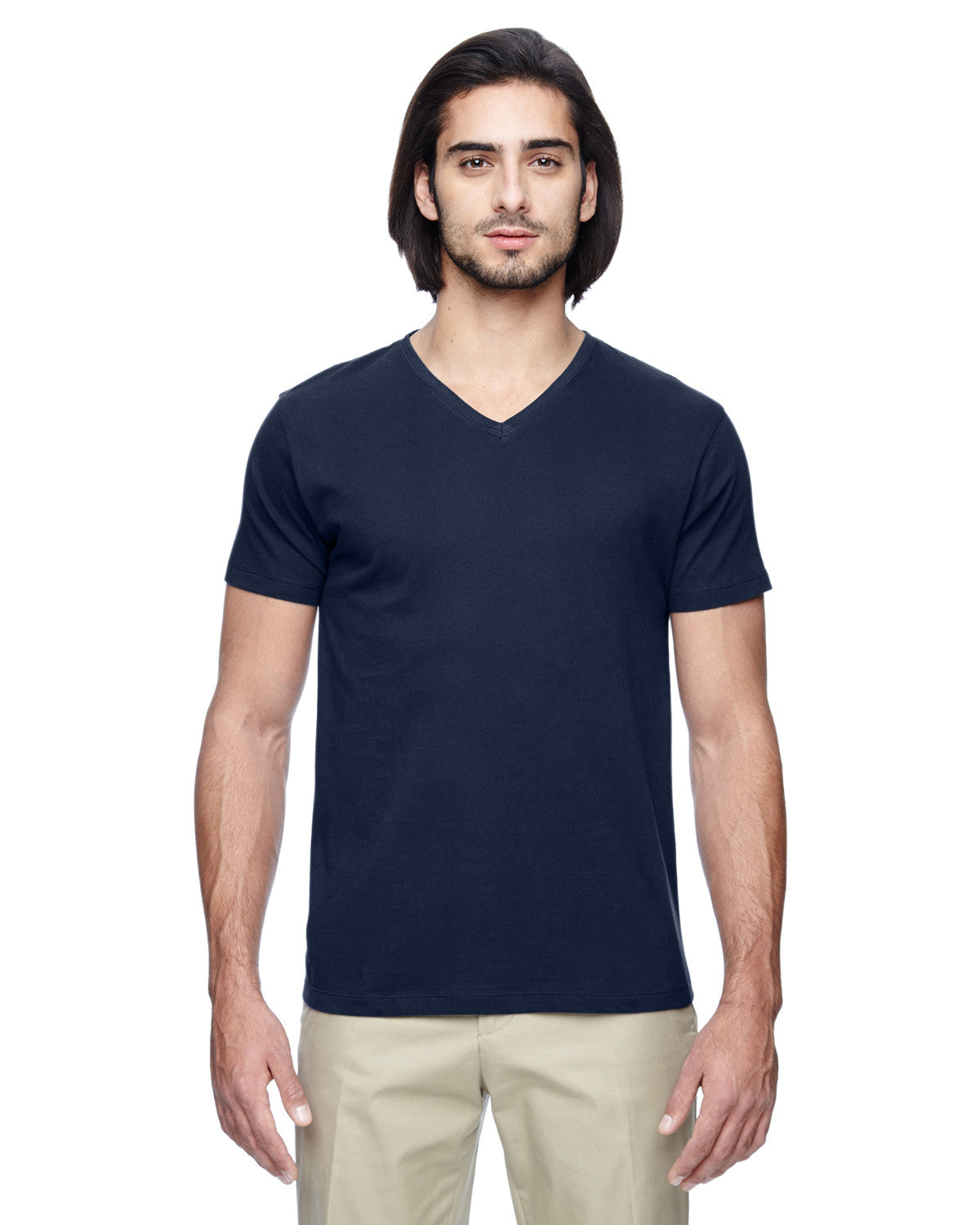 econscious Men's Slim Athletic V-Neck 100% Organic Cotton T-Shirt
