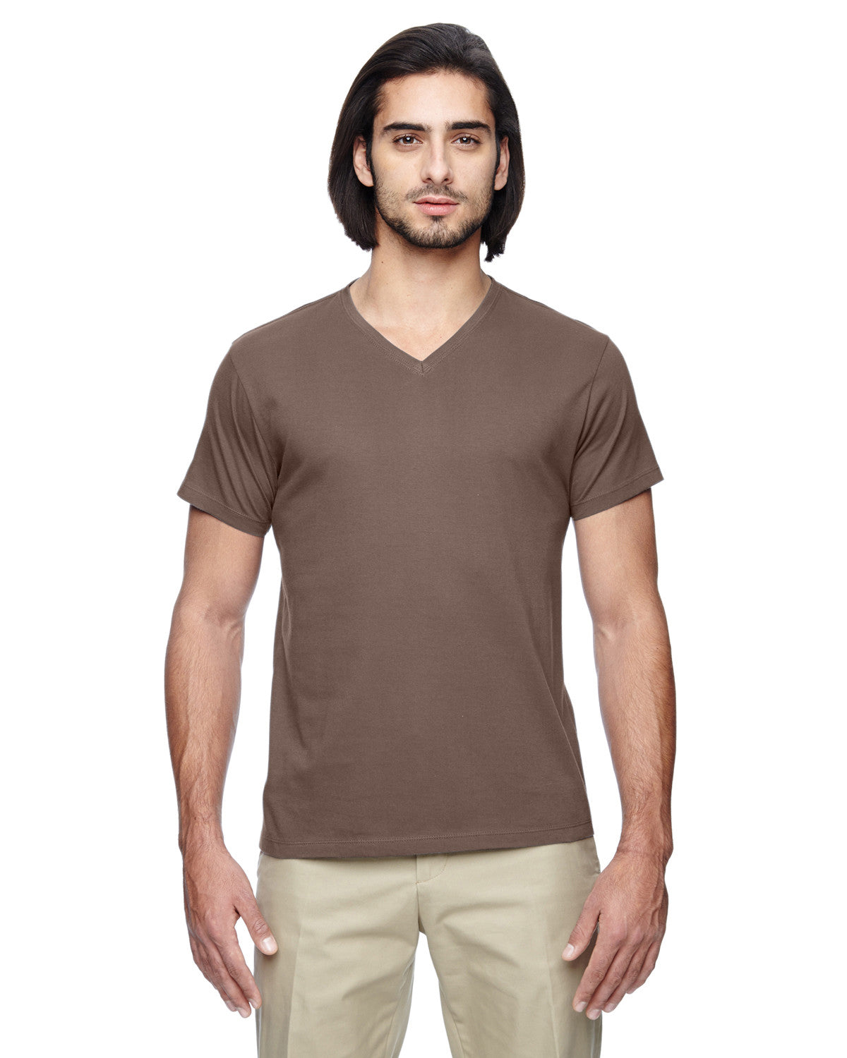 econscious Men's Slim Athletic V-Neck 100% Organic Cotton T-Shirt