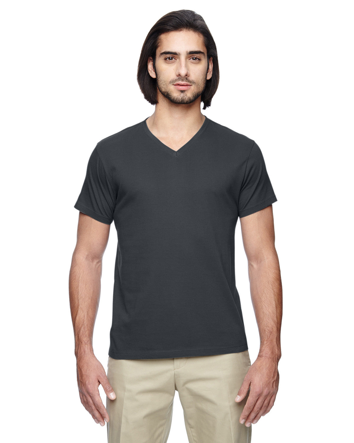 econscious Men's Slim Athletic V-Neck 100% Organic Cotton T-Shirt